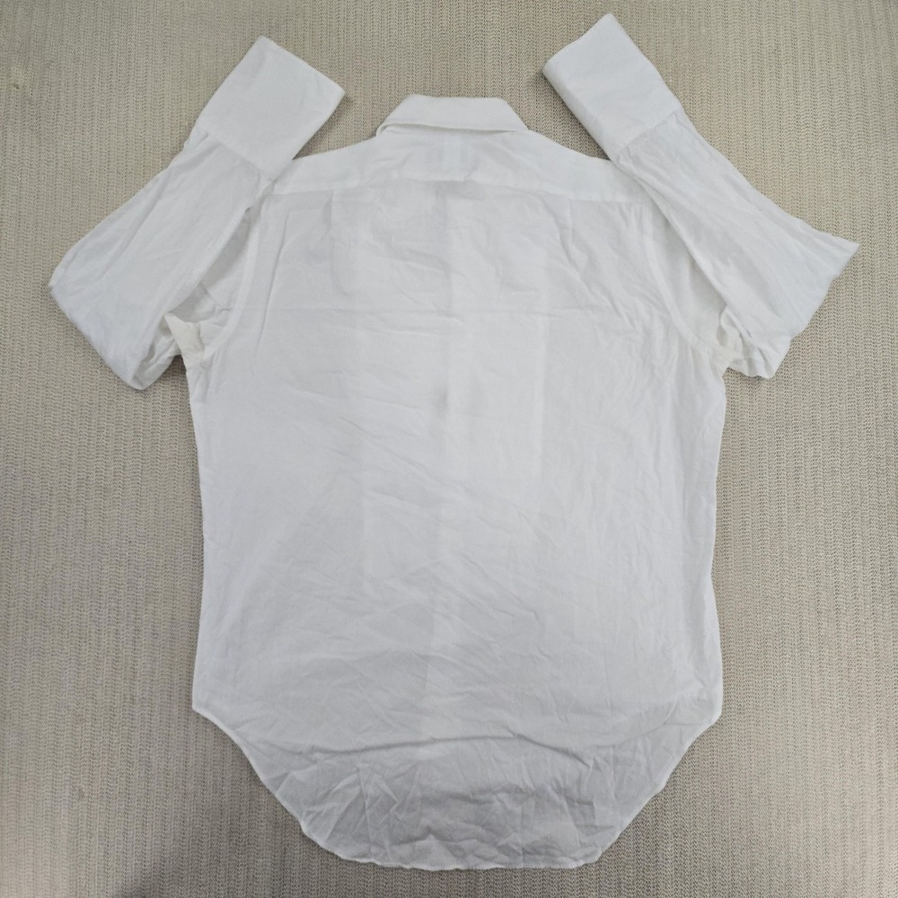 T.M. Lewin Tuxedo Shirt Mens 16.5 34/35 White Eveningwear French Cuff Dress - Picture 11 of 12
